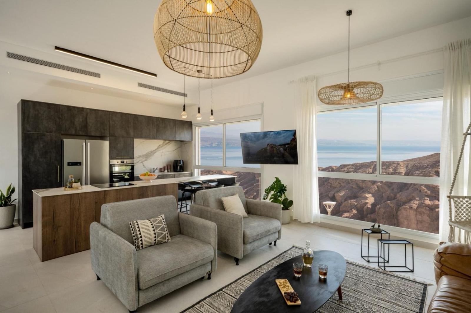 Mountain And Sea View - Penthouse With Private Pool Apartment Eilat Bagian luar foto