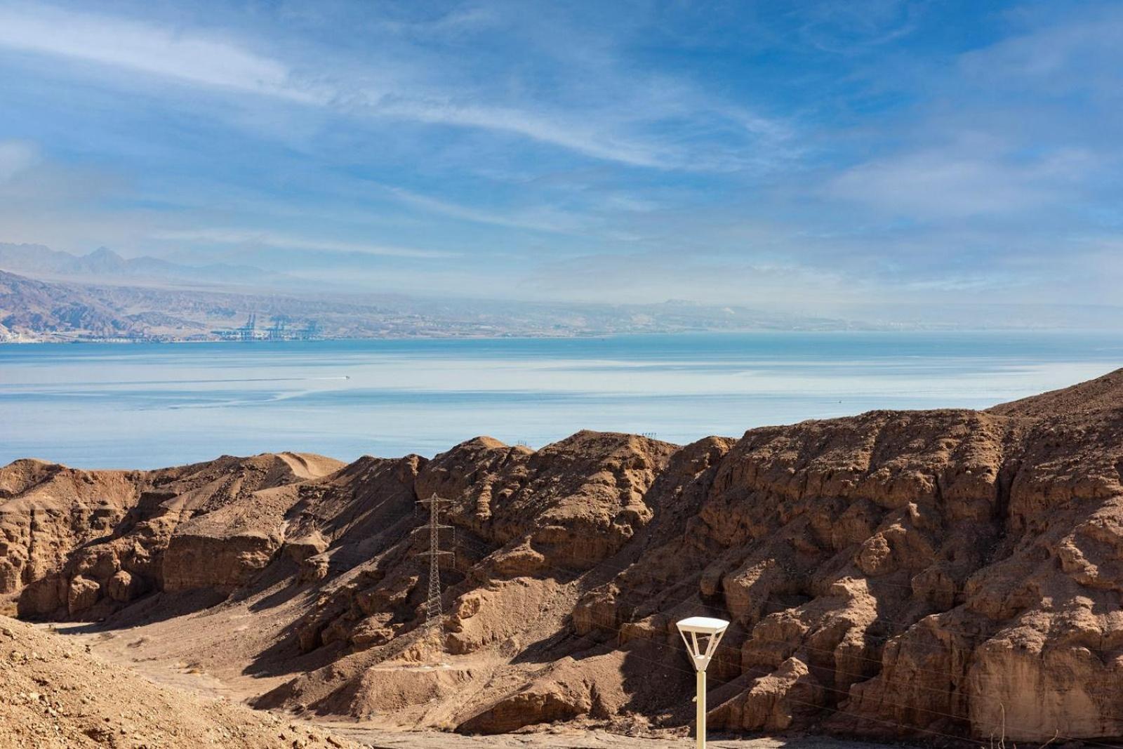 Mountain And Sea View - Penthouse With Private Pool Apartment Eilat Bagian luar foto
